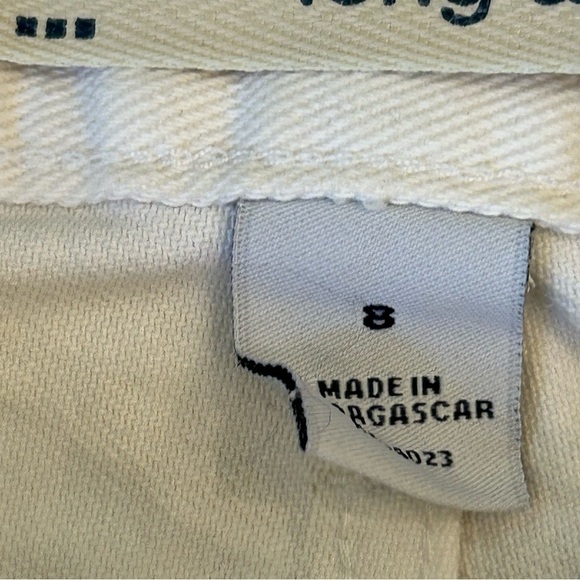 GAP Flare Wide Leg Long and Lean White Denim Jeans Size 8 - Picture 8 of 9